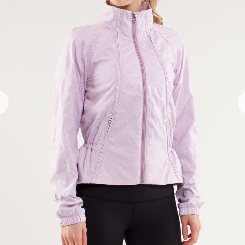 Lululemon Run: Travel to Track Jacket in Rose Quartz